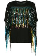 Romance Was Born Love Potion Fringed Tee - Black