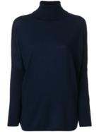 Allude Roll Neck Jumper - Blue