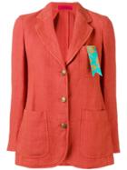 The Gigi Pocket Ribbon Blazer - Red