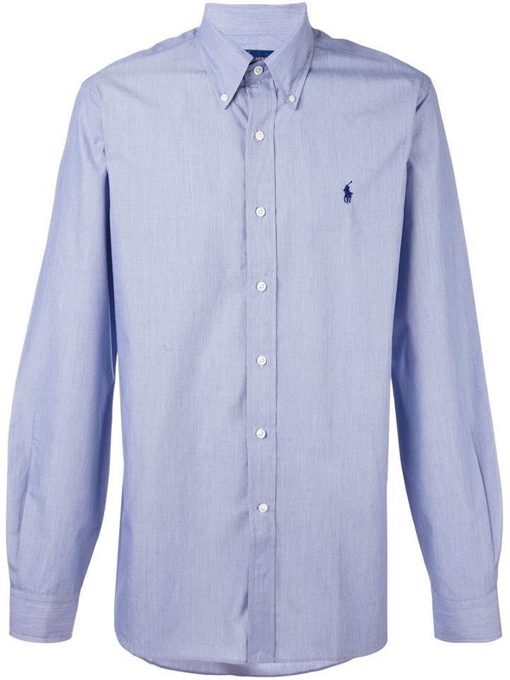 Polo Ralph Lauren Embroidered Logo Shirt, Men's, Size: 16, Blue, Cotton