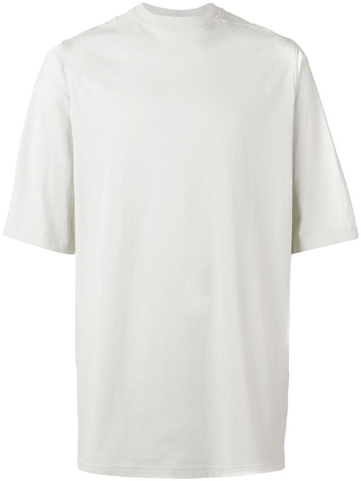 Rick Owens Drkshdw - High Neck T-shirt - Men - Cotton - One Size, Grey, Cotton