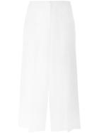 Theory 'ambrisia' Trousers, Women's, Size: Large, White, Triacetate/polyester