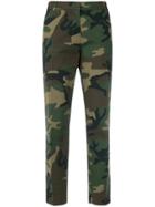 Essentiel Antwerp Camouflage Fitted Trousers - Green