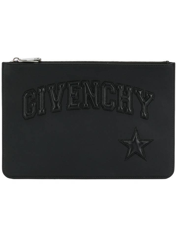 Givenchy Logo Clutch Bag - Black