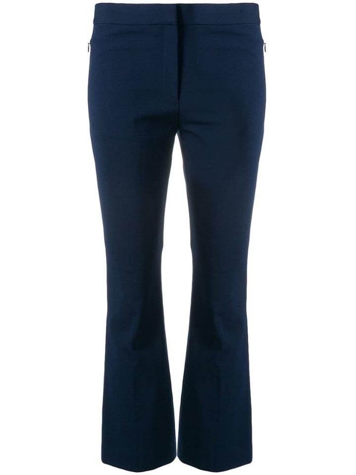 Theory Slim Cropped Trousers - Blue