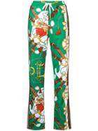 P.a.r.o.s.h. Printed Bootcut Trousers - Green
