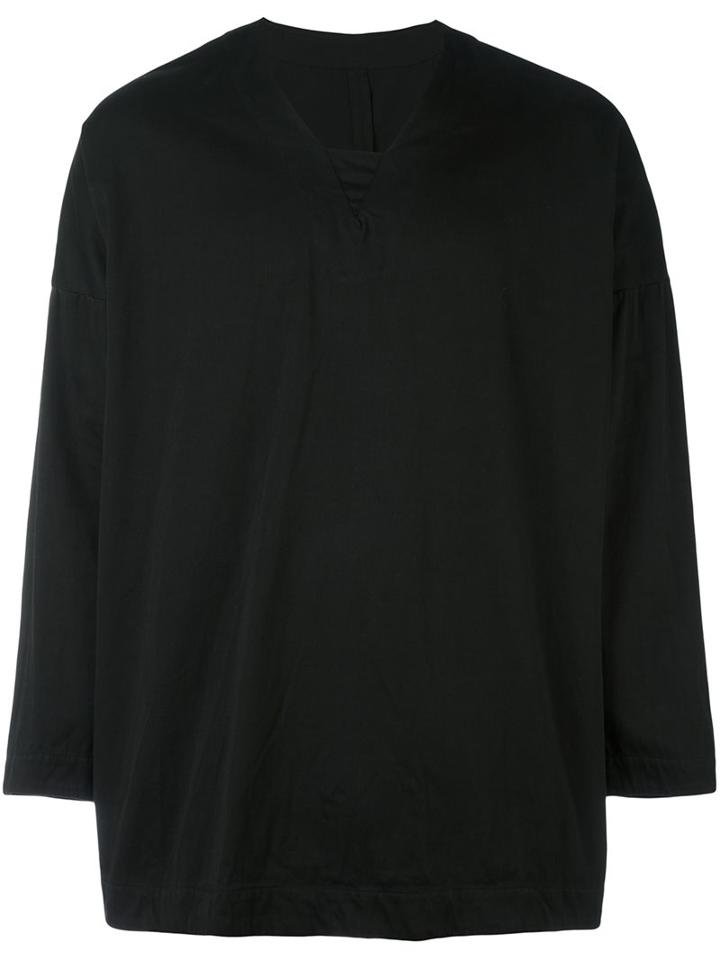 Casey Casey Relaxed Fit Top, Men's, Size: Large, Black, Cotton