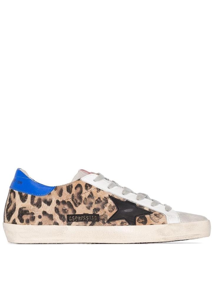 Golden Goose Superstar Snow Leopard Print Sneakers - Brown
