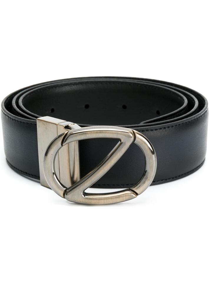 Z Zegna Classic Buckled Belt - Black