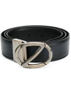Z Zegna Classic Buckled Belt - Black