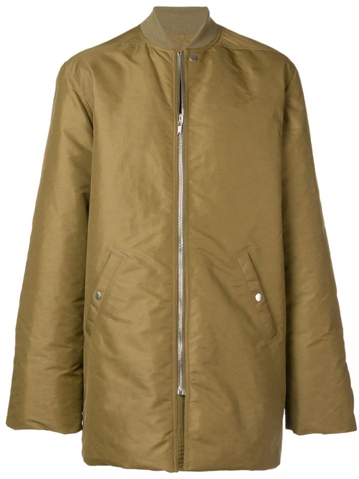 Rick Owens Long Sleeved Padded Jacket - Green