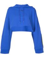Fenty X Puma Hooded Ls Cropped Sweatshirt - Blue
