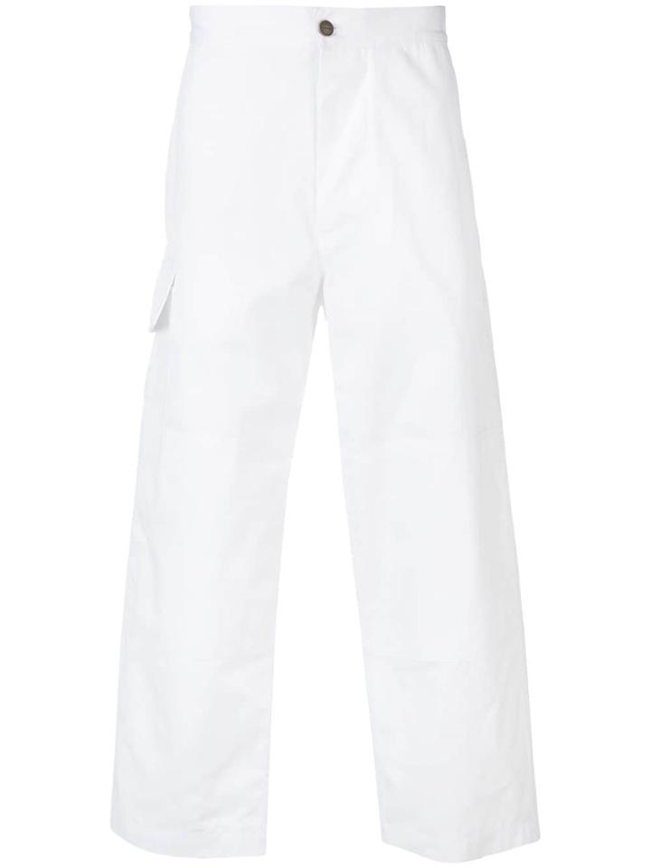 Jacquemus Cropped White Trousers