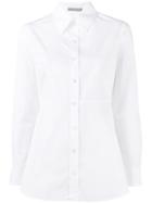 Alexander Mcqueen Ruffle Back Shirt, Women's, Size: 42, White, Cotton