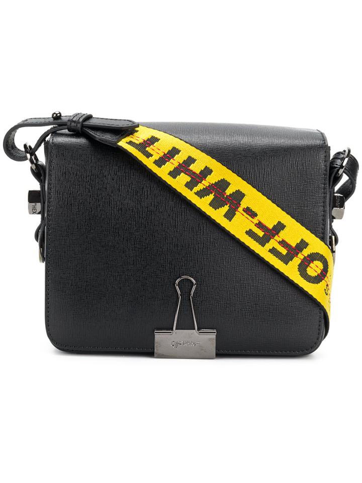 Off-white Binder Clip Bag - Black