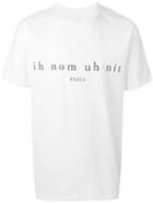 Ih Nom Uh Nit - Logo Printed T-shirt - Men - Cotton - L, White, Cotton