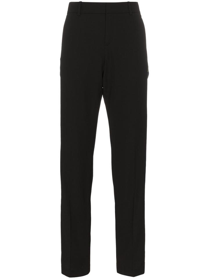 Faith Connexion X Kappa Virgin Wool Blend Straight Trousers - Black