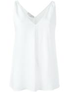 Stella Mccartney V-neck Top, Women's, Size: 40, White, Spandex/elastane/acetate/viscose