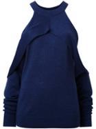 Dion Lee 'sleeve Release' Sweater, Women's, Size: 12, Blue, Merino