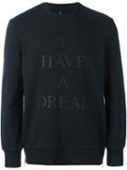 Neil Barrett 'i Have A Dream' Sweatshirt, Men's, Size: Medium, Black, Cotton