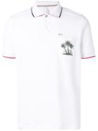 Sun 68 Chest Pocket Polo Shirt - White