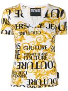 Versace Jeans Couture Logo Baroque Print T-shirt - White