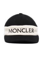 Moncler Black And White Logo Cap