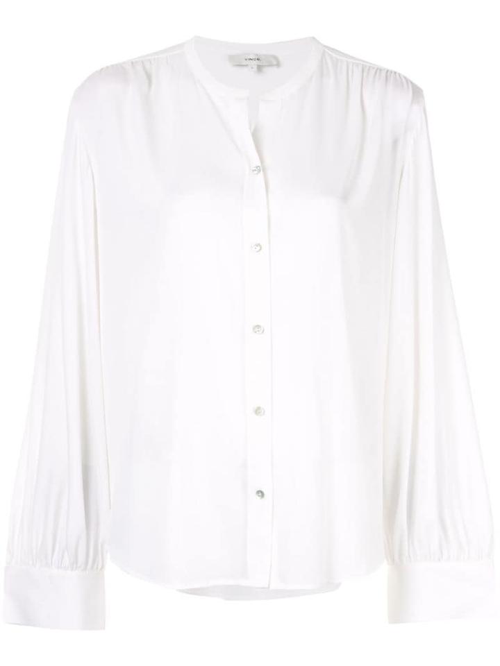 Vince Shirred Back Blouse - White