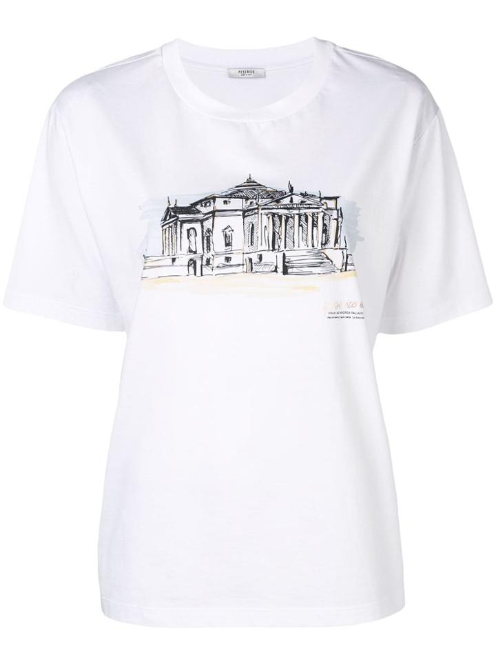 Peserico Printed T-shirt - White