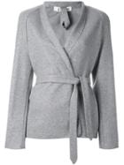 Barena Belted Jacket, Women's, Size: 46, Grey, Cotton/polyamide/virgin Wool