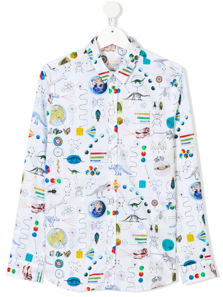 Paul Smith Junior Teen Printed Shirt - White
