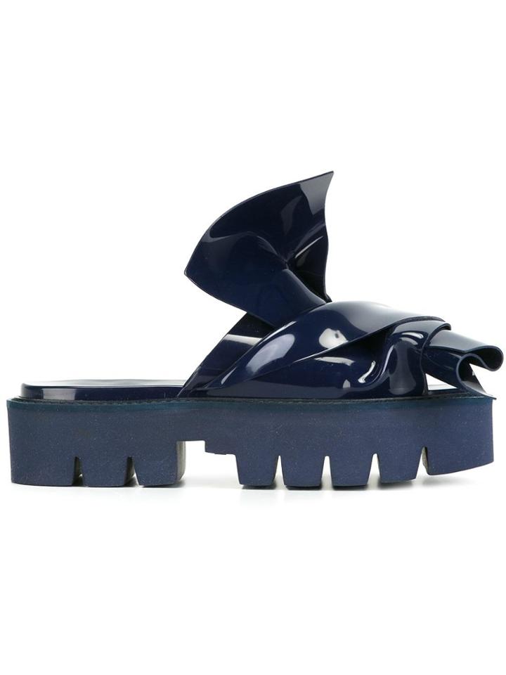 No21 Knotted Slider Sandals - Blue