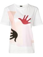 Joseph Hand Print T-shirt - White