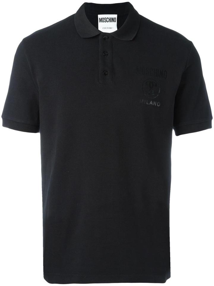 Moschino Logo Polo Shirt - Black
