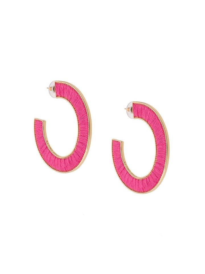 Mignonne Gavigan Fiona Hoop Earrings - Pink