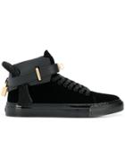 Buscemi Strapped Hi-top Sneakers - Black