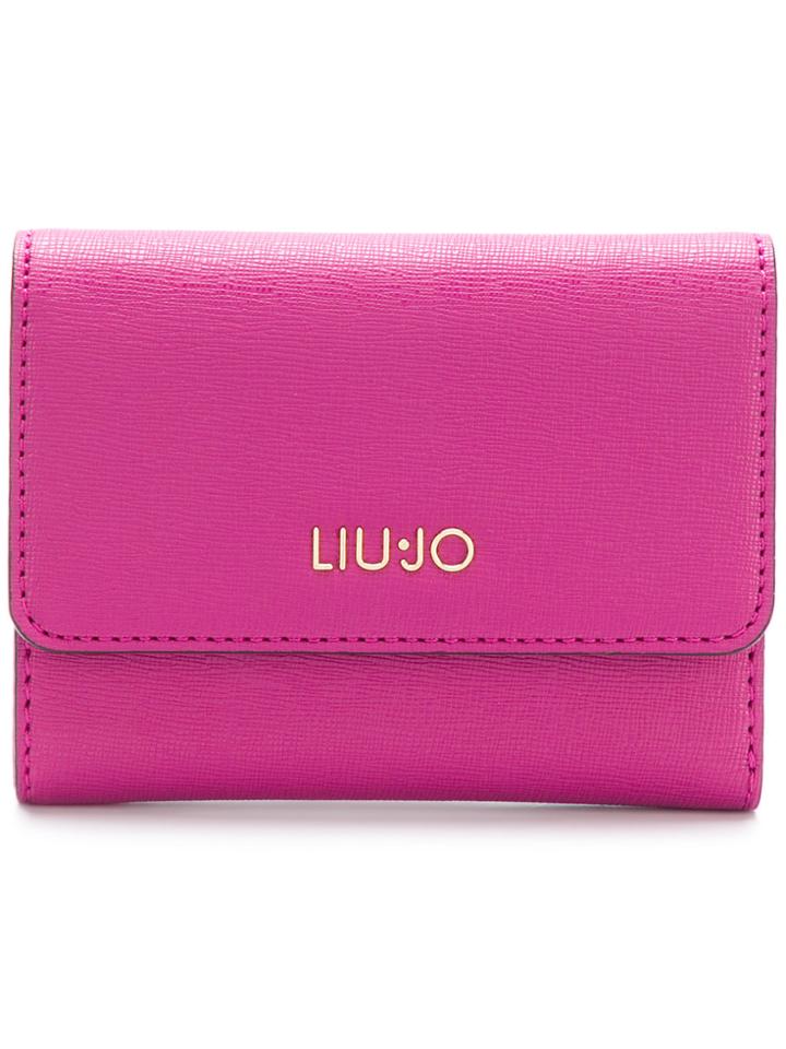 Liu Jo Isola Trifold Flap Wallet - Pink & Purple