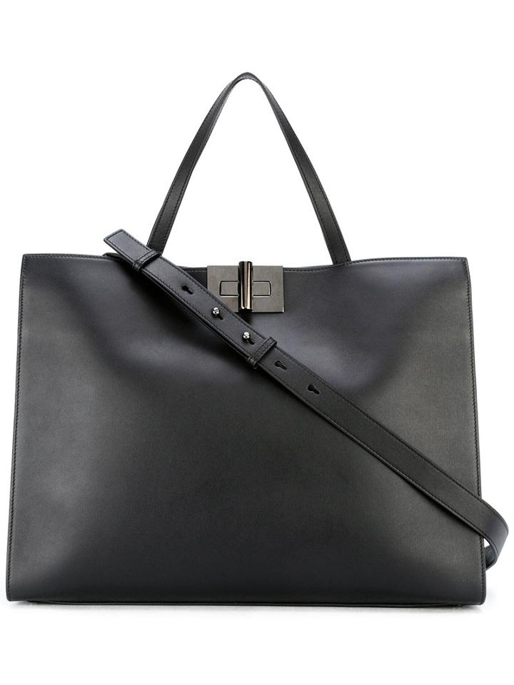 Tom Ford Day Bag, Women's, Black, Cotton/calf Leather/polyester