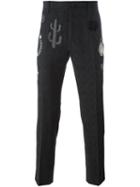 Dolce & Gabbana Prince Of Wales Check Patched Trousers