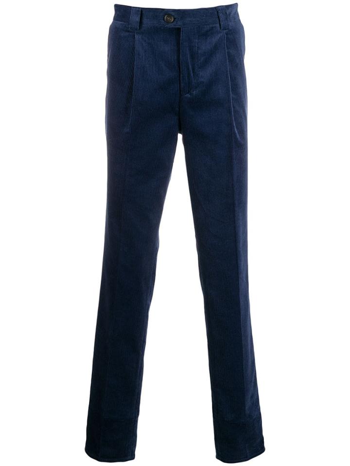 Brunello Cucinelli Classic Corduroy Trousers - Blue