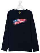 Ralph Lauren Kids Usa Flag Print Tee - Blue