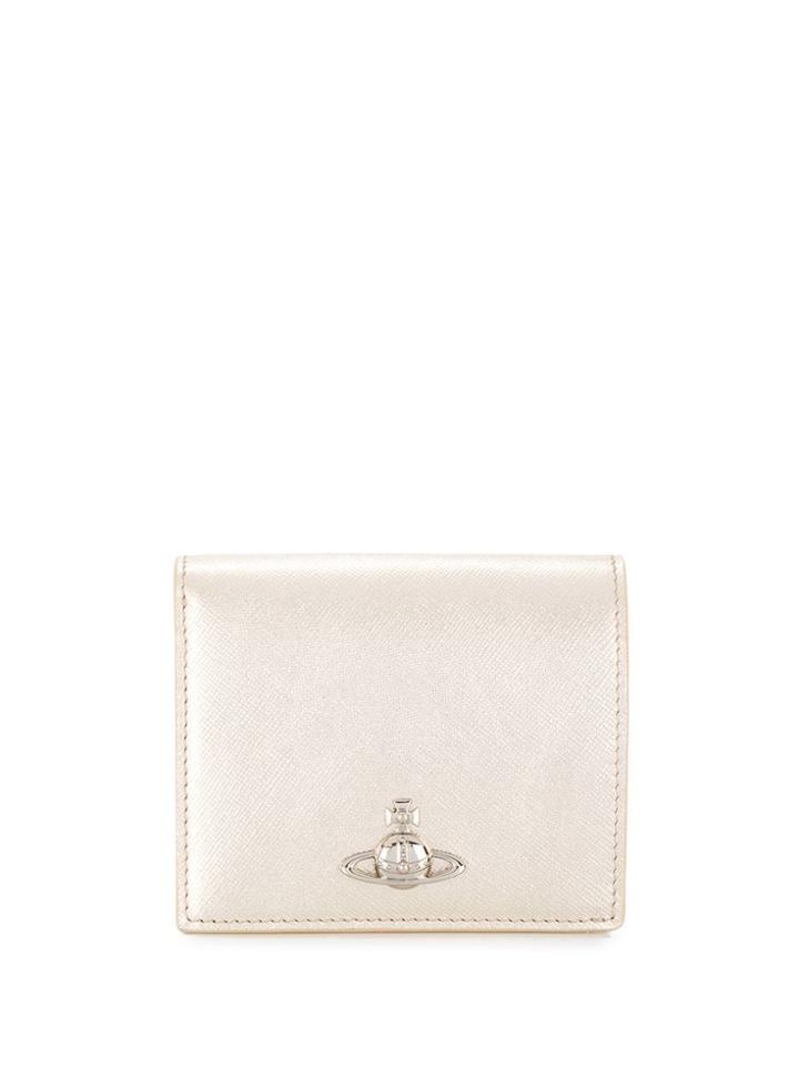 Vivienne Westwood Metallic Bifold Wallet - Gold