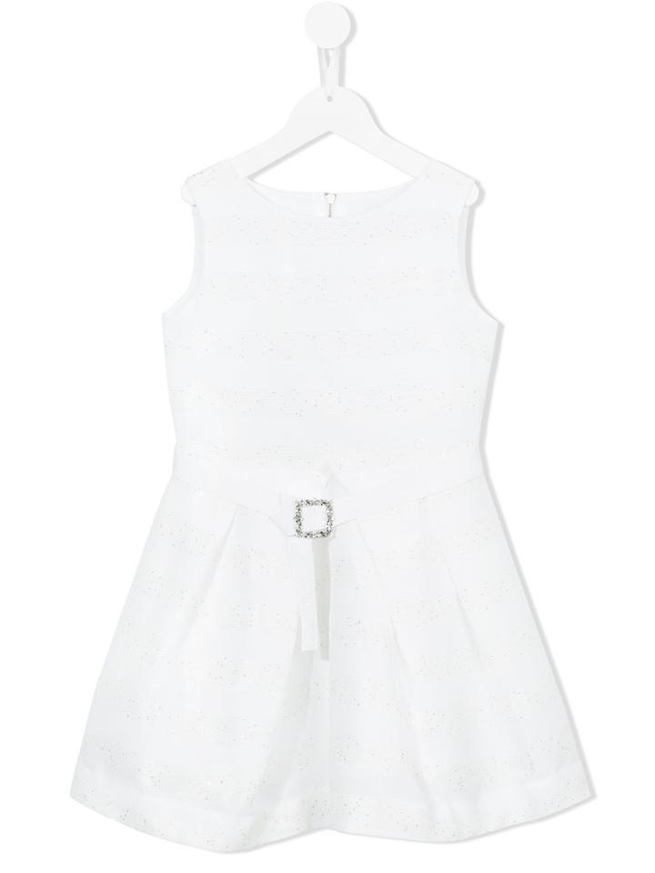 Mi Mi Sol Belted Dress, Girl's, Size: 10 Yrs, White