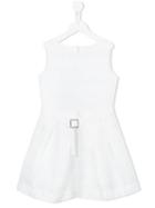 Mi Mi Sol Belted Dress, Girl's, Size: 10 Yrs, White