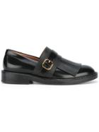 Marni Monk Strap Fringed Loafers - Black