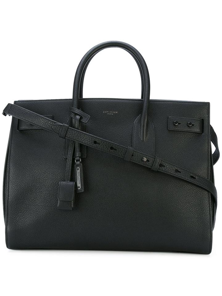 Saint Laurent - Sac De Jour Tote - Men - Leather - One Size, Black, Leather