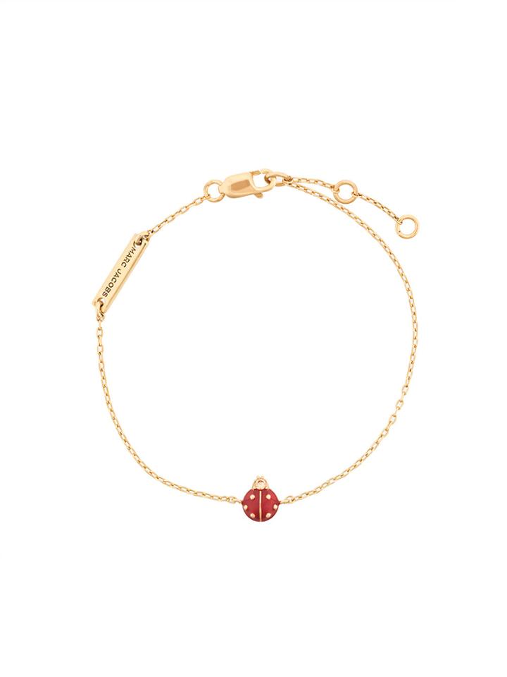 Marc Jacobs Ladybird Chain Bracelet - Metallic