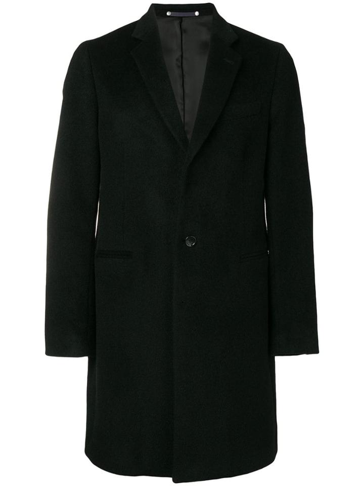 Ps Paul Smith Single Breasted Coat - Black