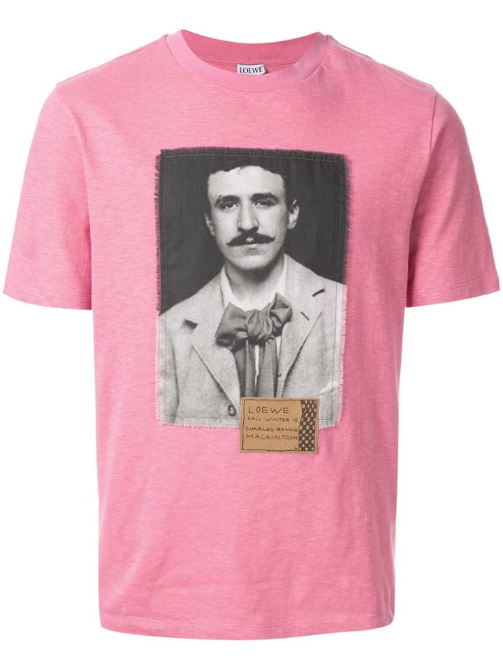 Loewe Charles Mackintosh Print T-shirt - Pink