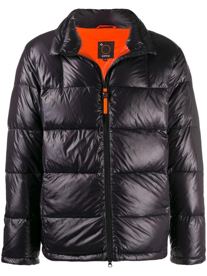 Aspesi Padded Zip-up Jacket - Blue